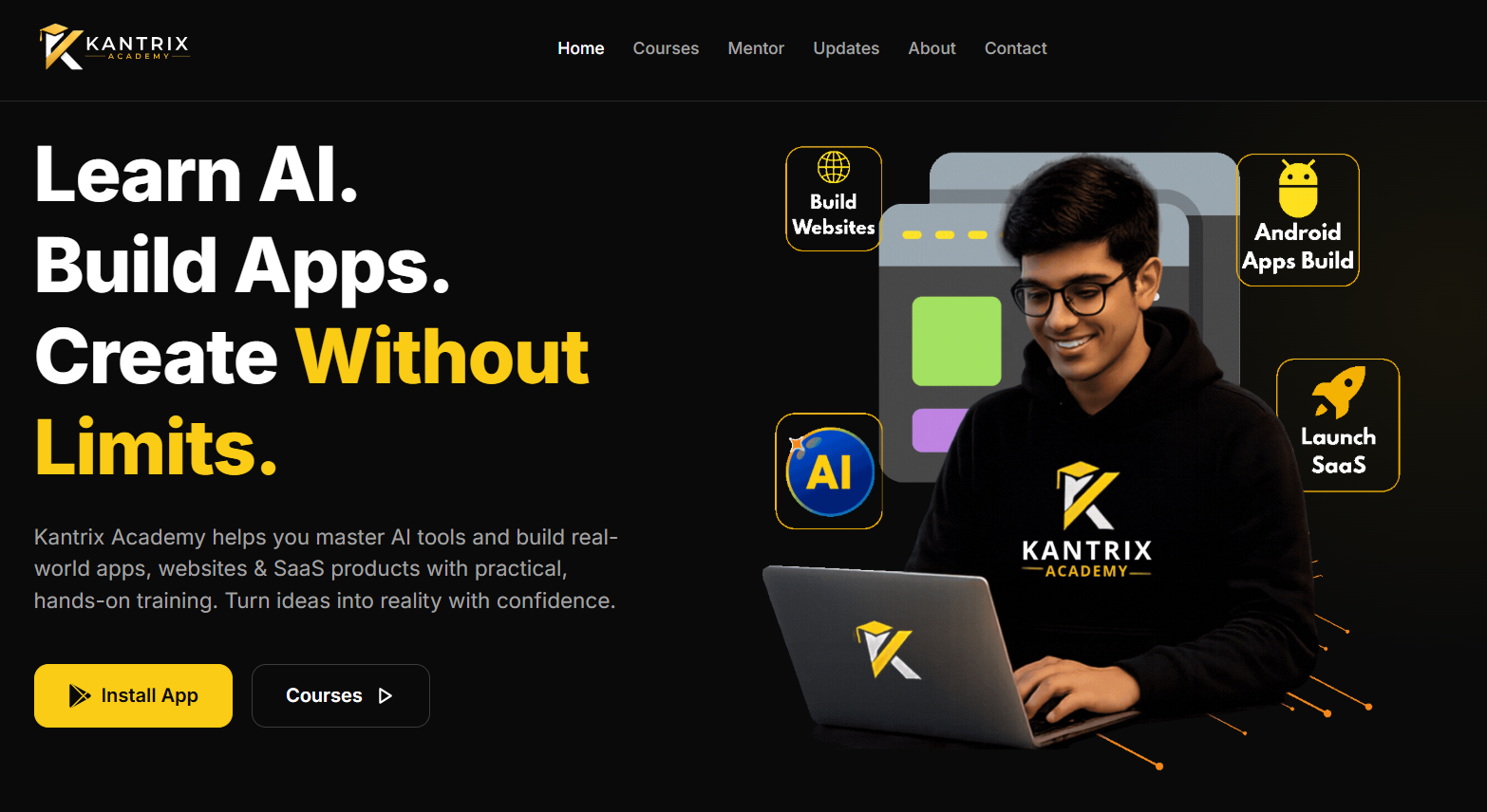 Kantrix Academy Website