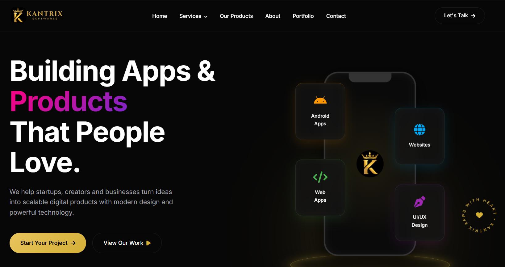 Kantrix Softwares Showcase Platform