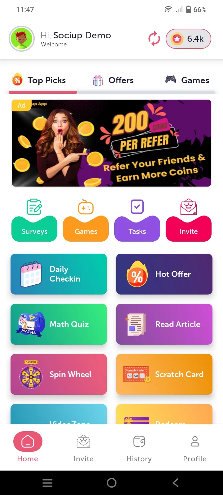 SociUp Home